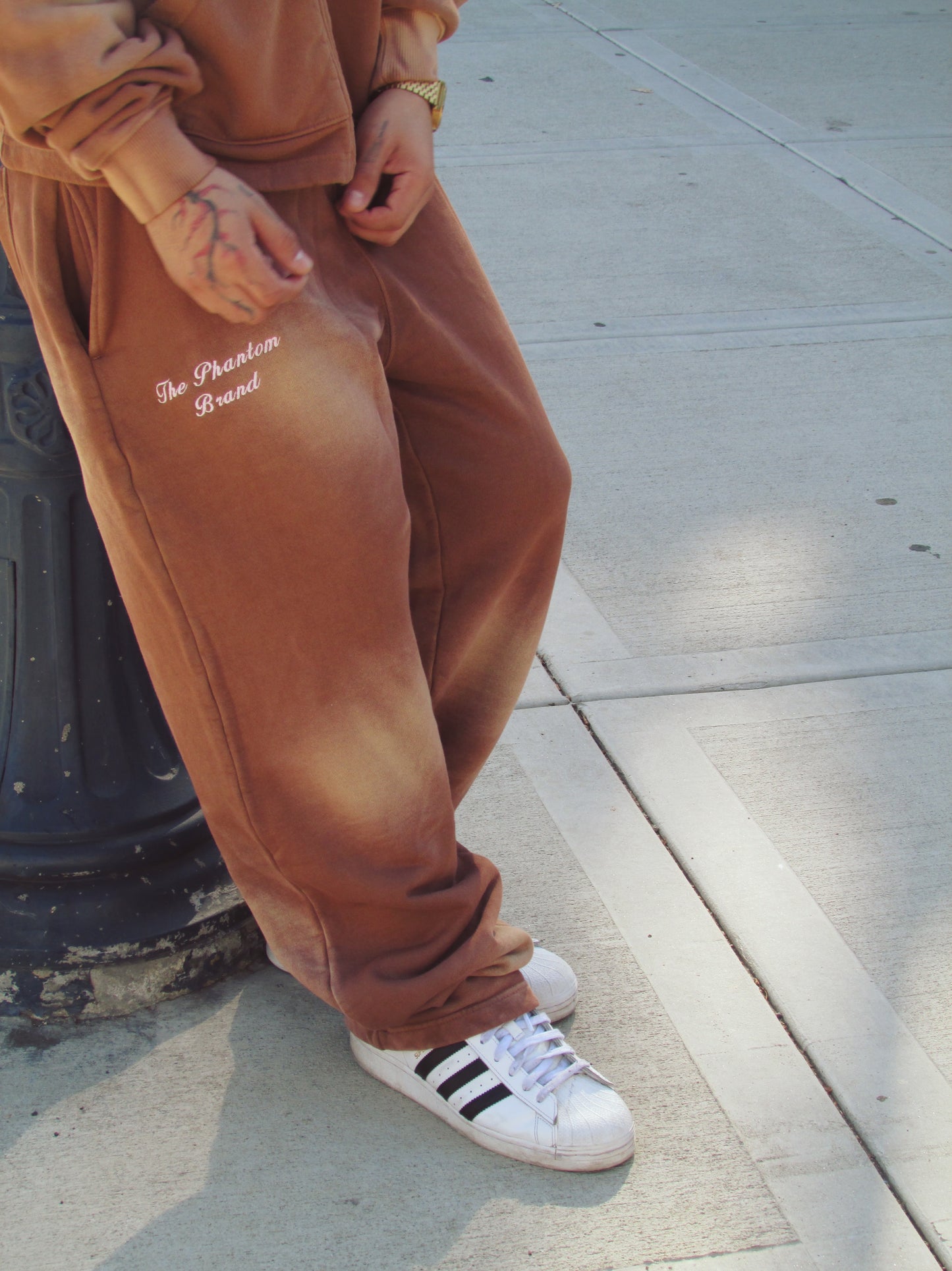 Simplistic Brown and Soft pink Sweats