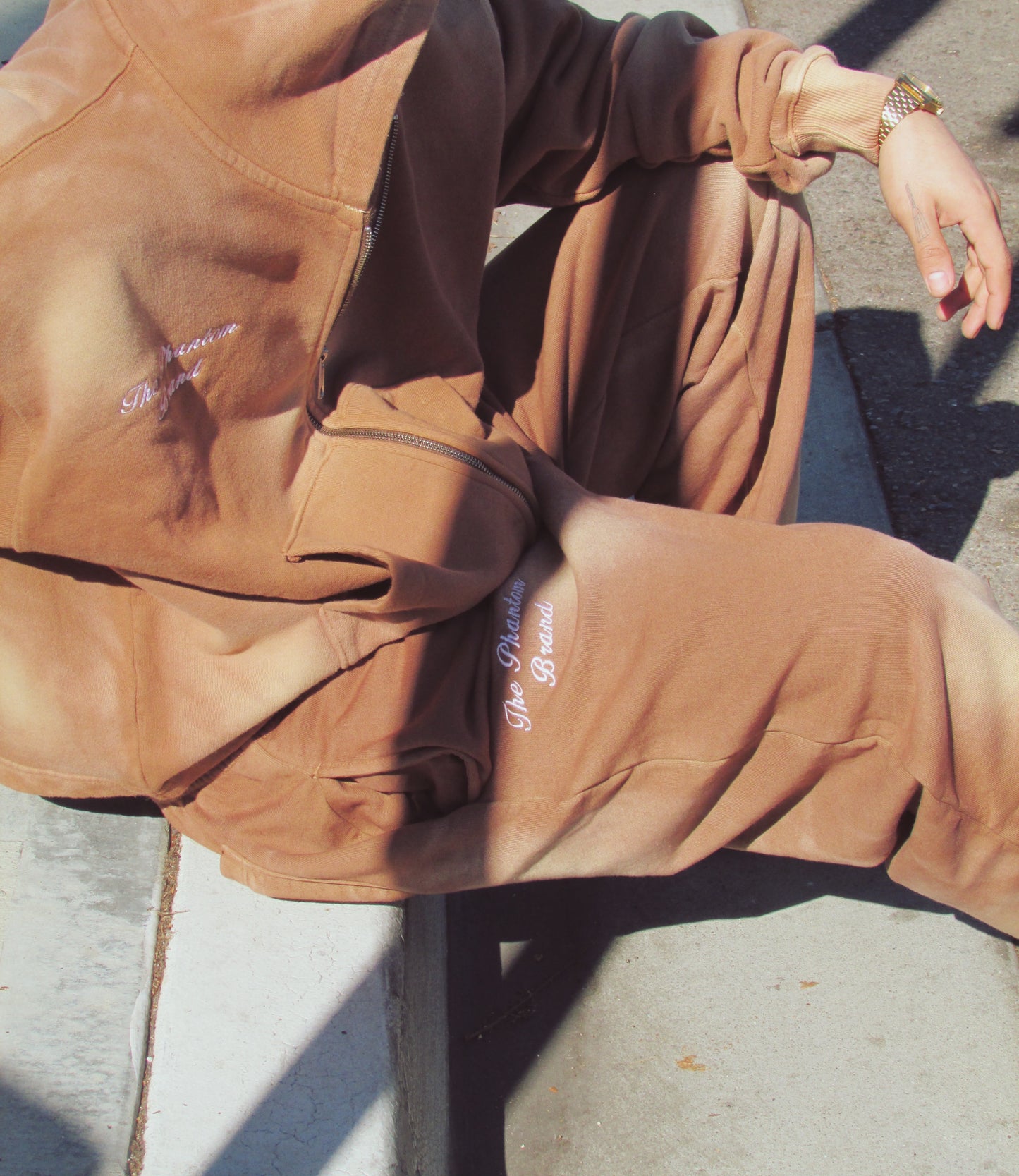 Simplistic Brown and Soft pink Sweats